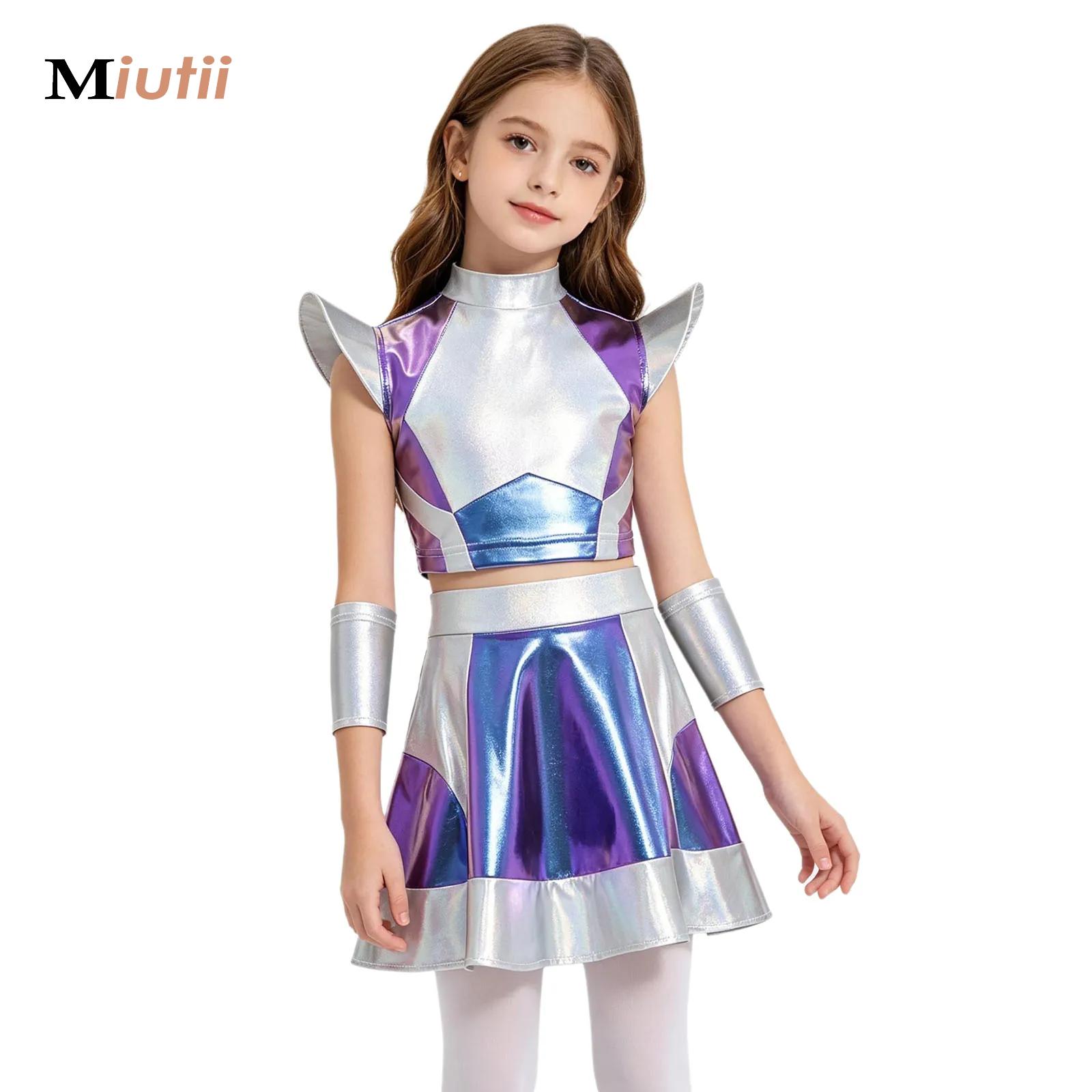 Robotics Kit - Costume d'astronaute argenté pour filles, combinaison