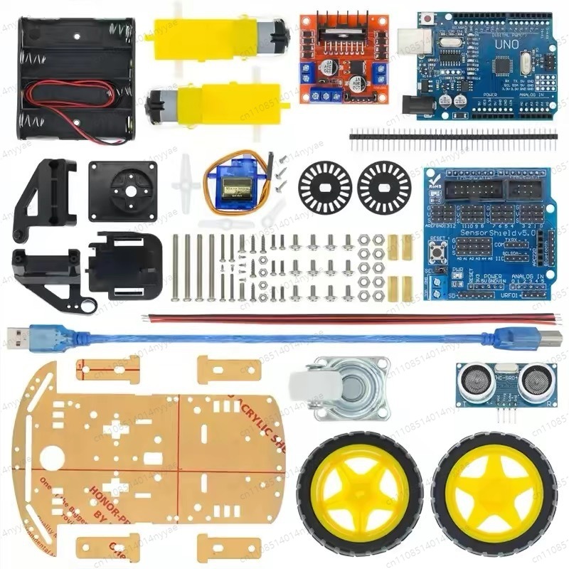 Robot Bluetooth Car - Kit de voiture intelligente 2WD 4WD,