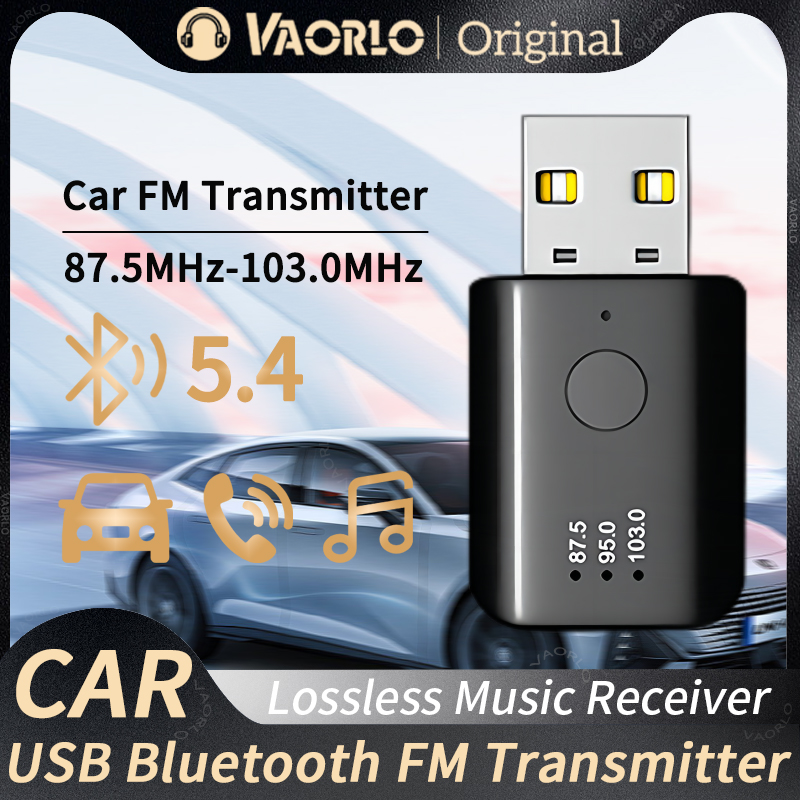 Robot Bluetooth Car - Transmetteur FM Bluetooth 5.4 avec micro