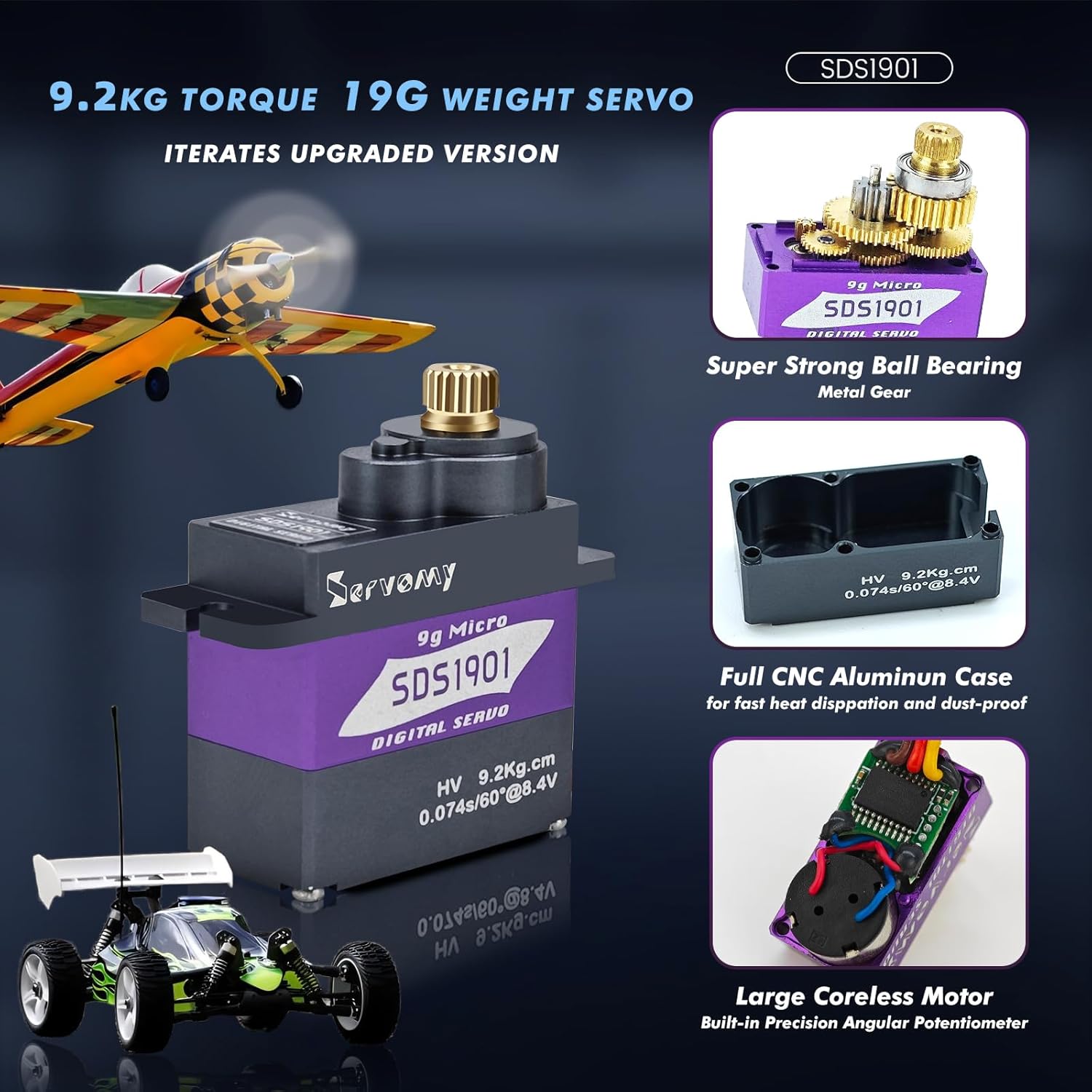 SERVOMY-SDS1901 numérique 9G M - Micro Servo avis et prix