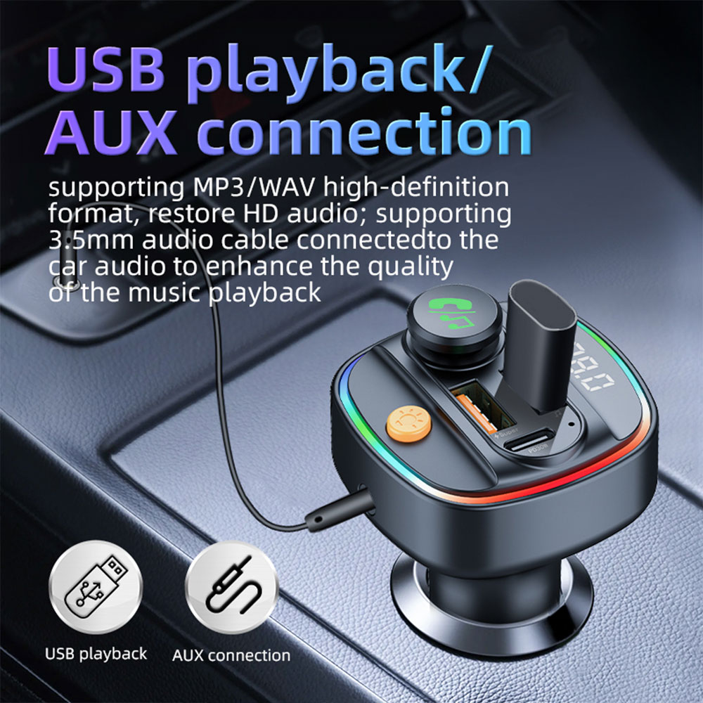 Transmetteur FM Bluetooth 5.4, - Robot Bluetooth Car avis et prix
